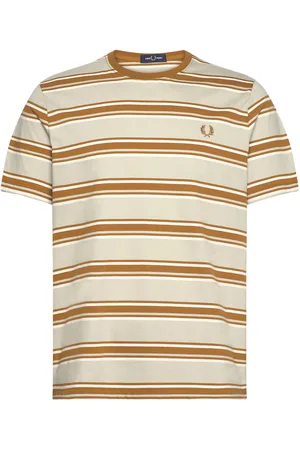 Fred Perry Stripe T-Shirt Beige