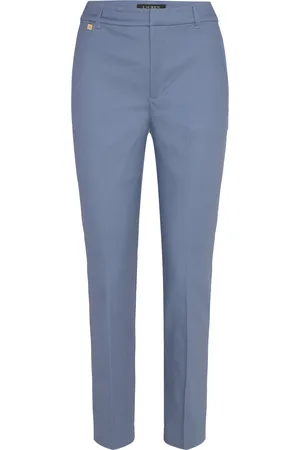 Ralph Lauren Double-Faced Stretch Cotton Pant Blue