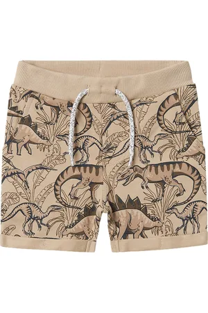 NAME IT Nmmvermo Aop Long Swe Shorts Unb F Noos Beige
