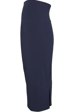 Mama;licious Mleva Solid Jrs Al Skirt Hw A. E. Navy