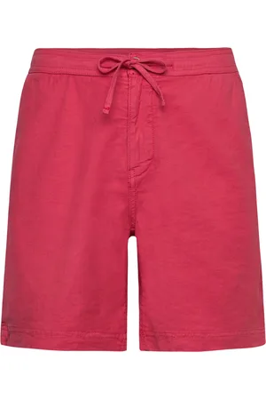Morris Fenix Linen Shorts Red