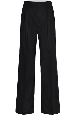 MANGO Contrast-Trim Pleated Trousers