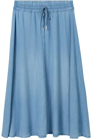 TOM TAILOR Skirt Denim Look Blue