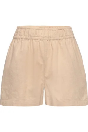 NAME IT Nkffalinnen Pull Up Shorts Noos Beige