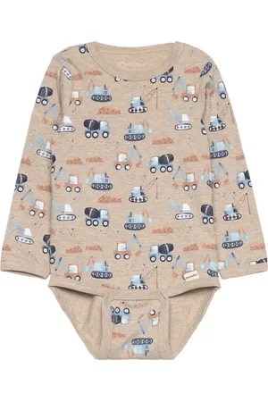 Minymo Body Ls Aop Beige
