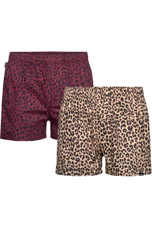 Pockies 2-Pack - Leopard Boxers Red