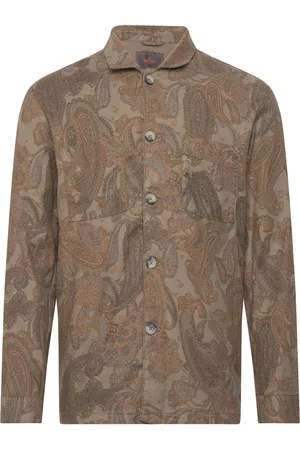 Morris Fenix Linen Shirt Outerwear Brown