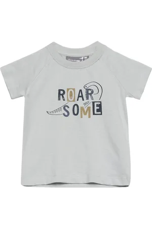 Color Kids Baby T-Shirt W. Chestprint S/S Grey