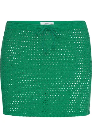 MANGO Crochet Mini Skirt
