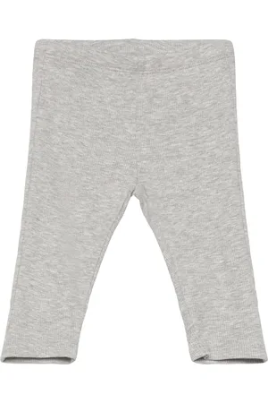 Lindex Leggings Rib Newborn Grey