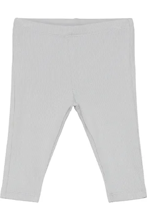 Lindex Leggings Rib Newborn Grey