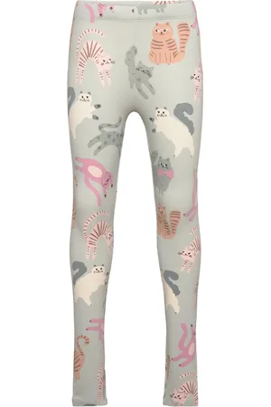 Lindex Leggings Aop Cats Patterned