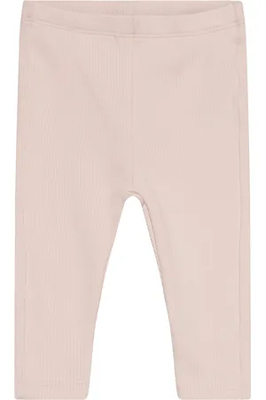 Lindex Leggings Rib Newborn Pink