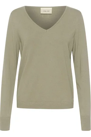 Cream Crdela Knit Pullover Green