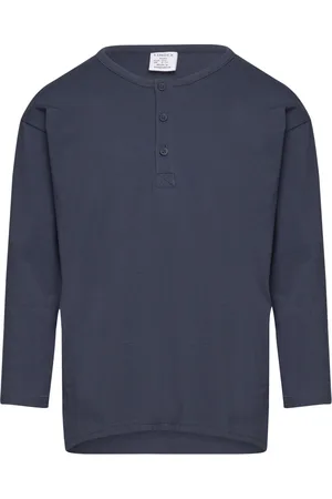 Lindex Top Ls Essential Solid Navy