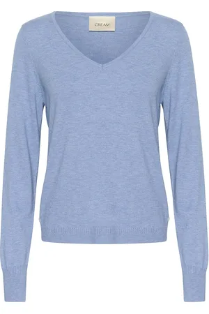 Cream Crdela Knit Pullover Blue