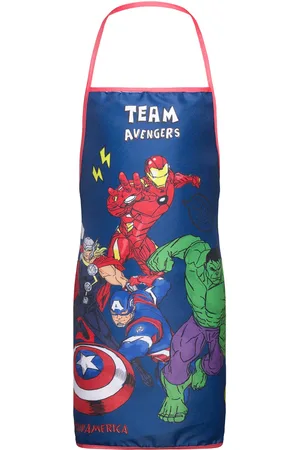 Brandmac Kids Apron + Hat - Avengers 001 Patterned
