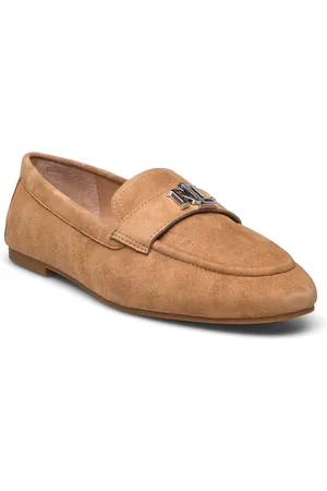 Ralph Lauren Averi Iii Suede Loafer Beige