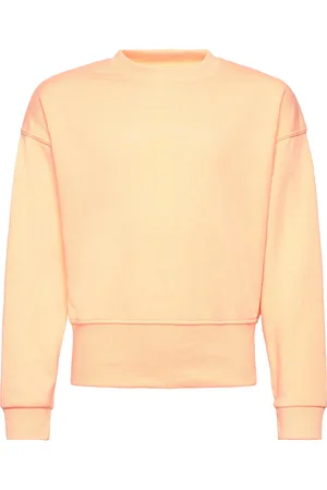 Juicy Couture Juicy Chunky Rib Drop Shoulder Crew Lb Orange