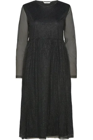 Cream Crthava Dress - Zally Fit Black