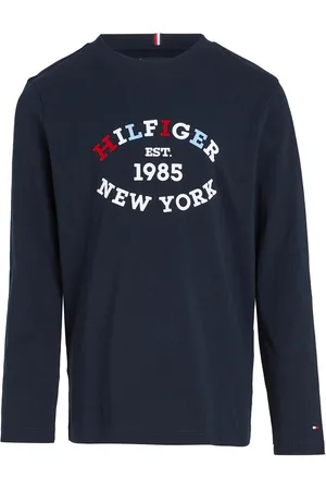 Tommy Hilfiger Monotype Flock Regular Tee Ls Navy