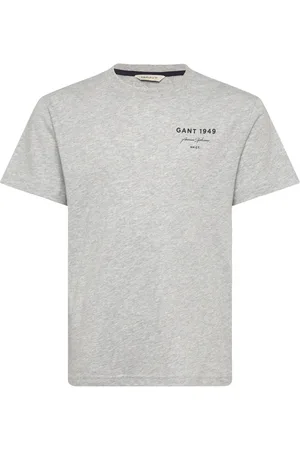 GANT Graphic Script Relaxed T-Shirt Grey