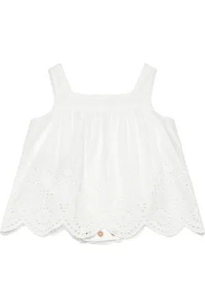 MANGO Broderie Anglaise Cotton Dress