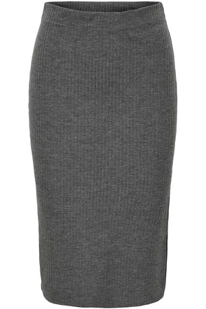 ONLY Onlemma Slit Skirt Jrs Noos Grey