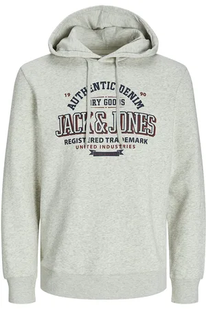 JACK & JONES Jjelogo Sweat Hood 2 Col 24/25 Noos Grey Jack & J S