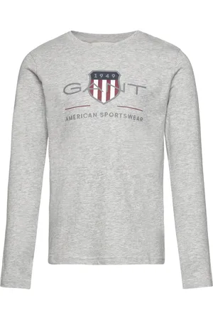 GANT Archive Shield Ls T-Shirt Grey
