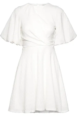 BUBBLEROOM Draped Front Structured Dress