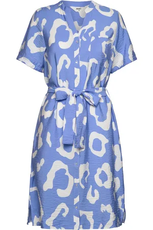 Object Objjacira S/S Shirt Dress Noos Blue