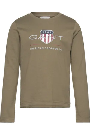 GANT Archive Shield Ls T-Shirt Khaki