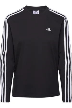 adidas Essentials 3 Stripes Longsleeve T-Shirt Black
