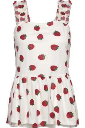 Noella Berry Strap Top Red