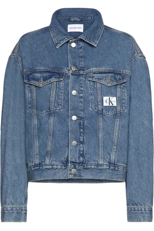 Calvin Klein Boxy Denim Jacket Blue