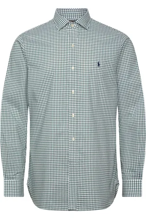 Ralph Lauren Custom Fit Checked Poplin Shirt Green