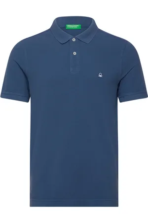 Benetton H/S Polo Shirt Navy
