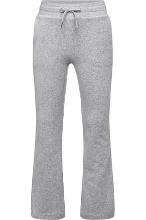 Lindex Trousers Jersey Velour Grey Me Grey