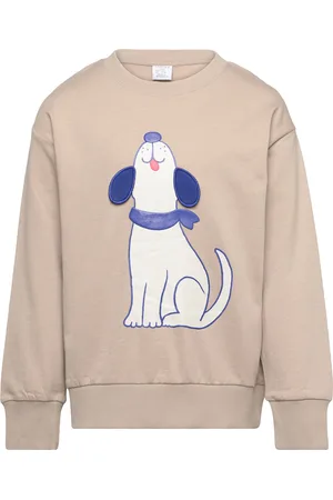 Lindex Sweater Dog Placement Beige