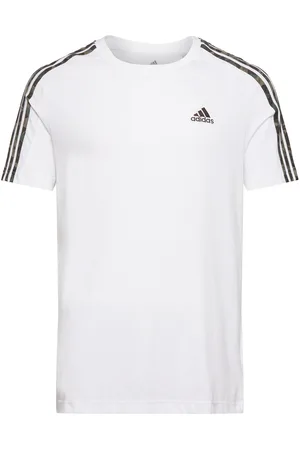 adidas Essentials Single Jersey 3-Stripes T-Shirt White