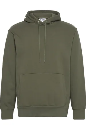 SELECTED Slhreg-Dan Sweat Hood Khaki