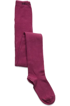 Melton Cotton Tights Purple