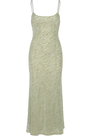 Bardot Nadira Burnout Maxi Dress Green