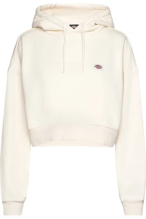 Dickies Oakport Cropped Hoodie Cream