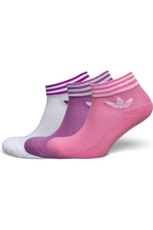 adidas Trefoil Ankle Sock Half-Cushi D 3 Pair Pack Pink