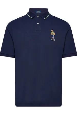 Ralph Lauren Classic Fit Polo Bear Mesh Polo Shirt Navy