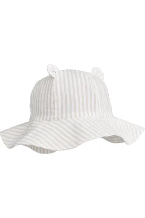 Liewood Amelia Seersucker Sun Hat With Ears Blue