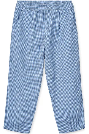 Liewood Birger Seersucker Check Pants Blue