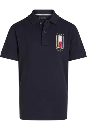 Tommy Hilfiger Vertical Flag Reg Polo Ss Navy